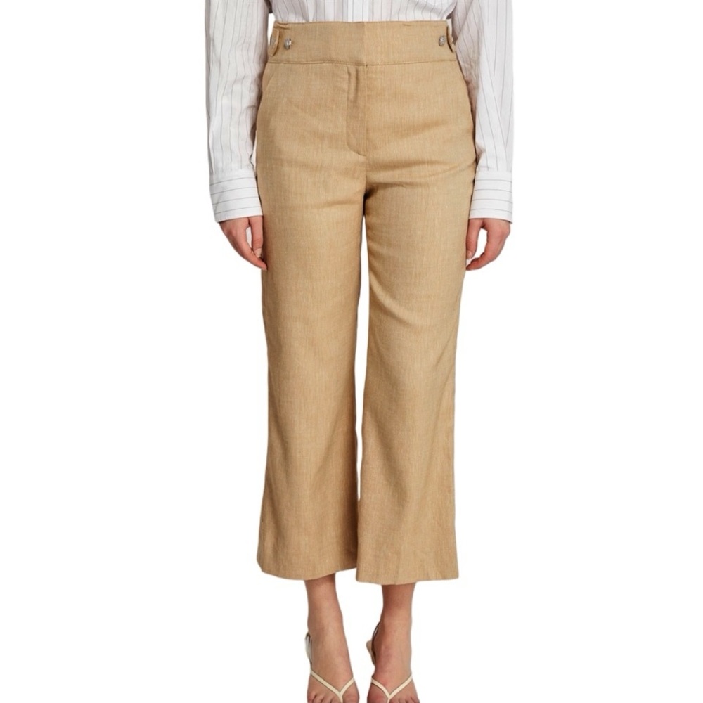 Veronica Beard Tan Wide Leg Pants